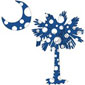 Blue Polka Dot Palmetto T-Shirts and Gifts