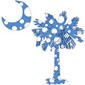 Light Blue Polka Dot Palmetto T-Shirts and Gifts